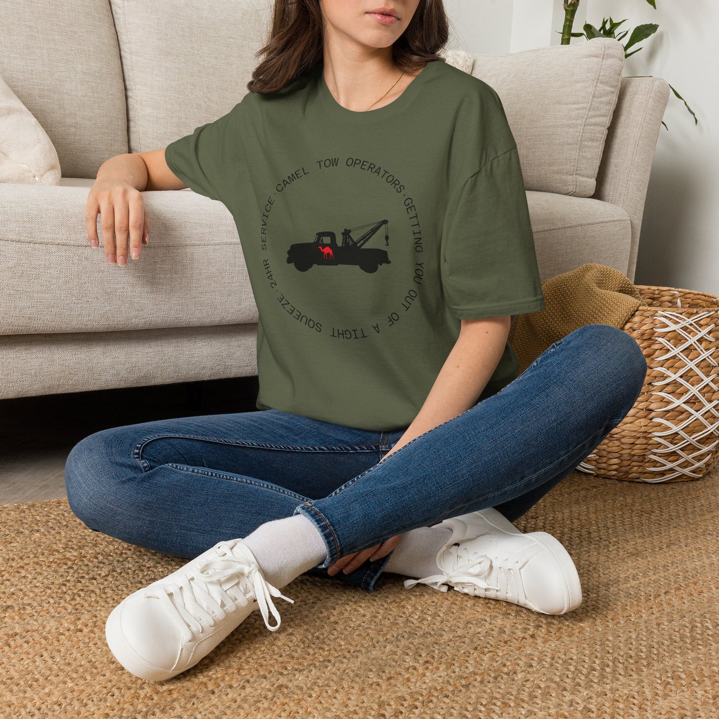 Camel Tow Operators Funny Adult Humor Softstyle Tee — Gag Gift for Him or Her