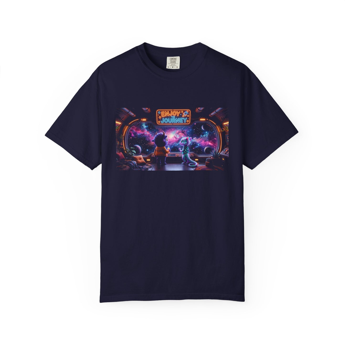 Enjoy the Journey Motivational Garment-Dyed Tee — Unique Unisex Gift