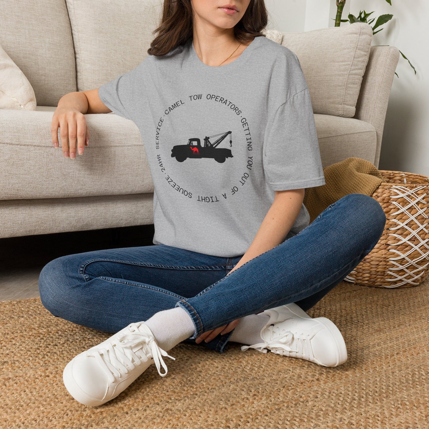 Camel Tow Operators Funny Adult Humor Softstyle Tee — Gag Gift for Him or Her