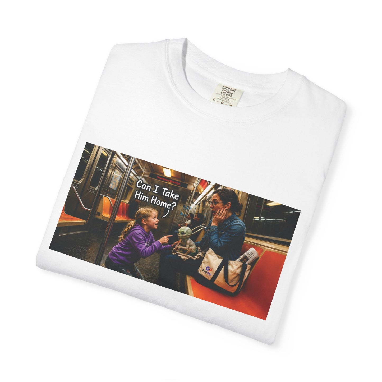 Can I Take Him Home? Funny Garment-Dyed T-Shirt — Cute Gift for Him or Her