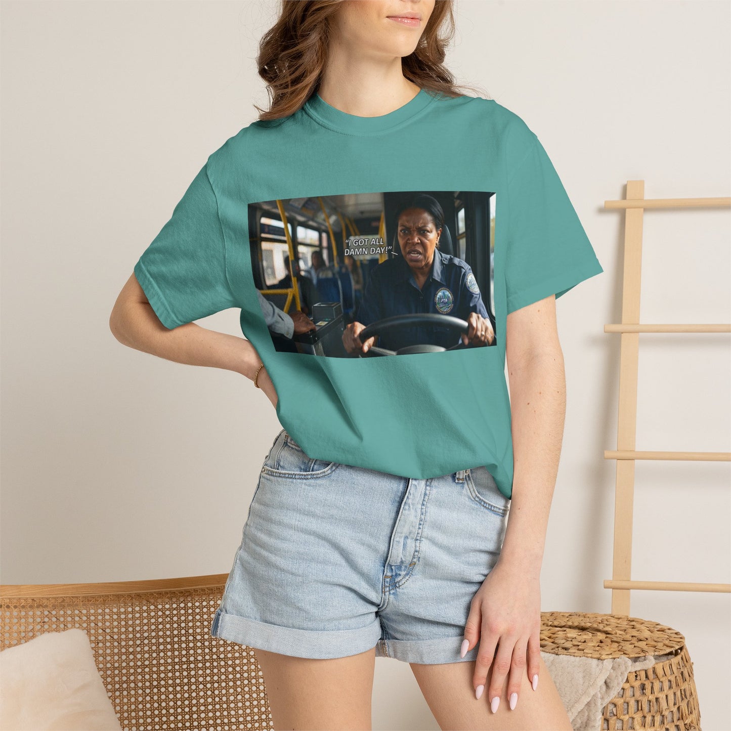Having a Bad Day Funny Mood Garment-Dyed T-Shirt — Relatable Gift Idea