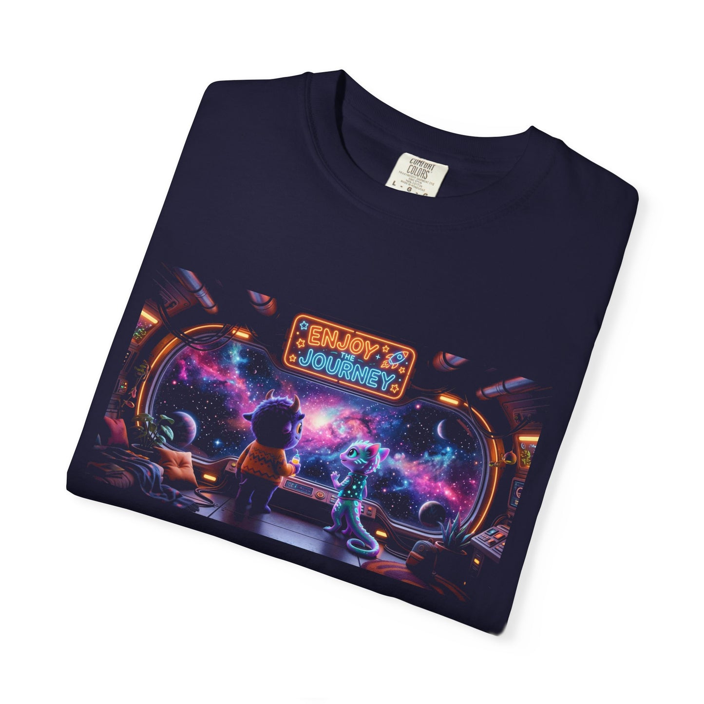 Enjoy the Journey Motivational Garment-Dyed Tee — Unique Unisex Gift