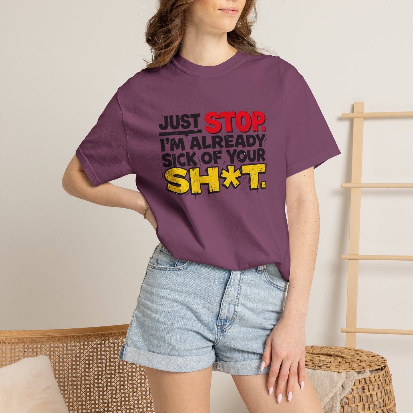 Just Stop Unisex Garment-Dyed T-shirt