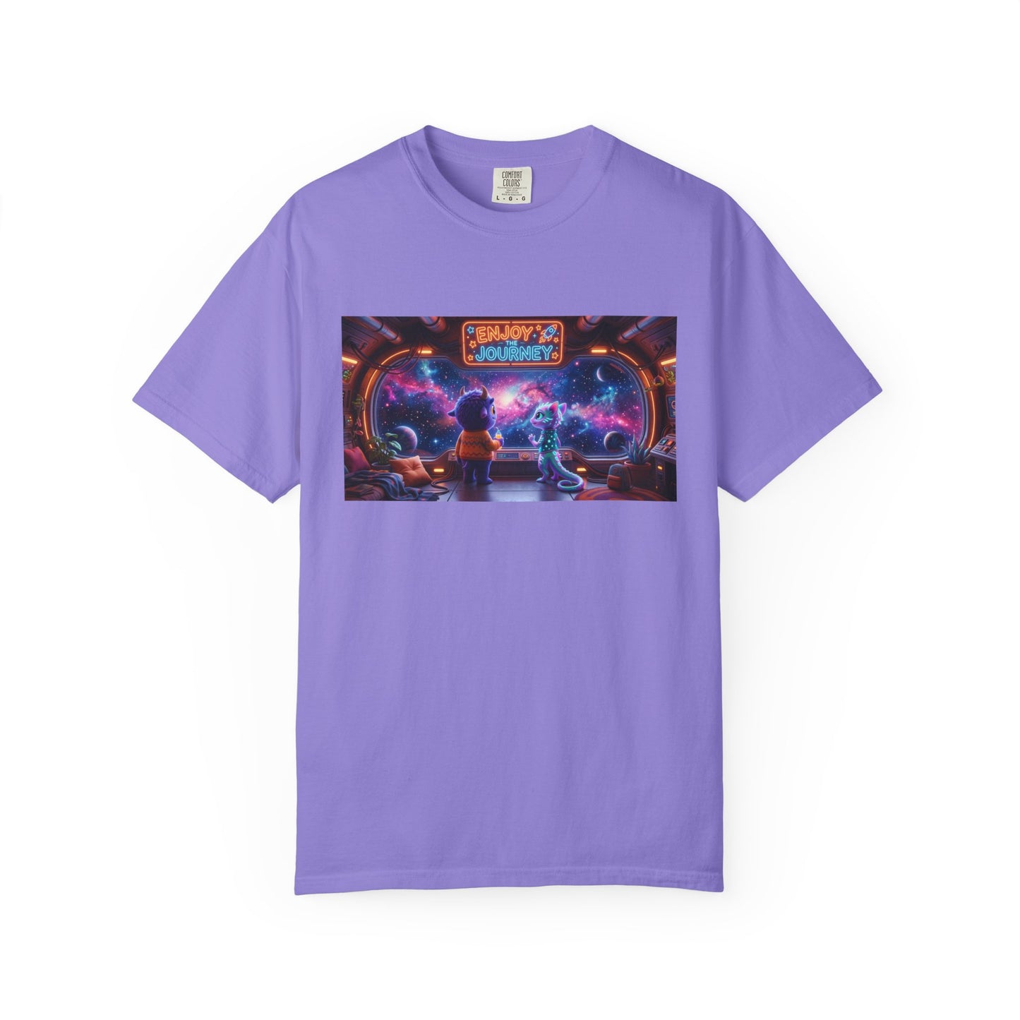 Enjoy the Journey Motivational Garment-Dyed Tee — Unique Unisex Gift
