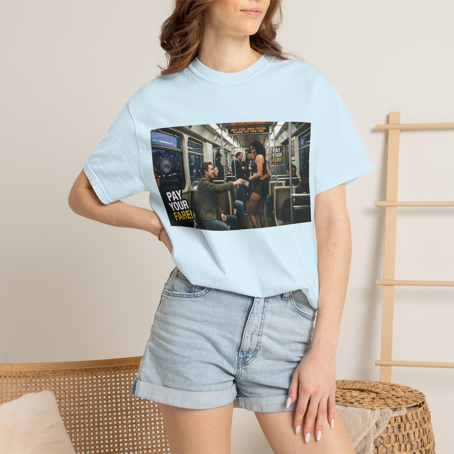 Pay Your Fare Unisex Garment-Dyed T-shirt