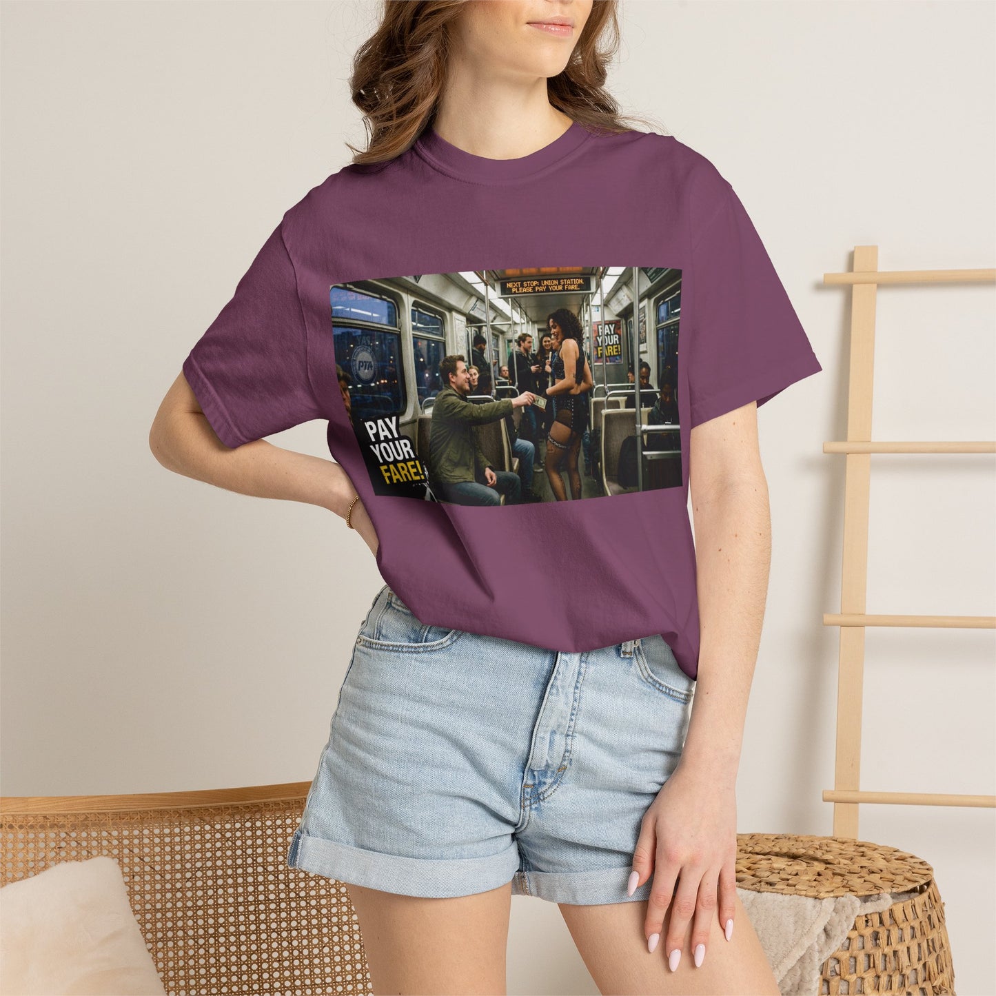 Pay Your Fare Unisex Garment-Dyed T-shirt
