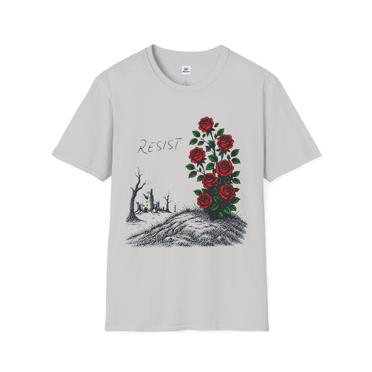 Resist Bold Graphic Softstyle Tee — Unique Ultimate Statement Gift