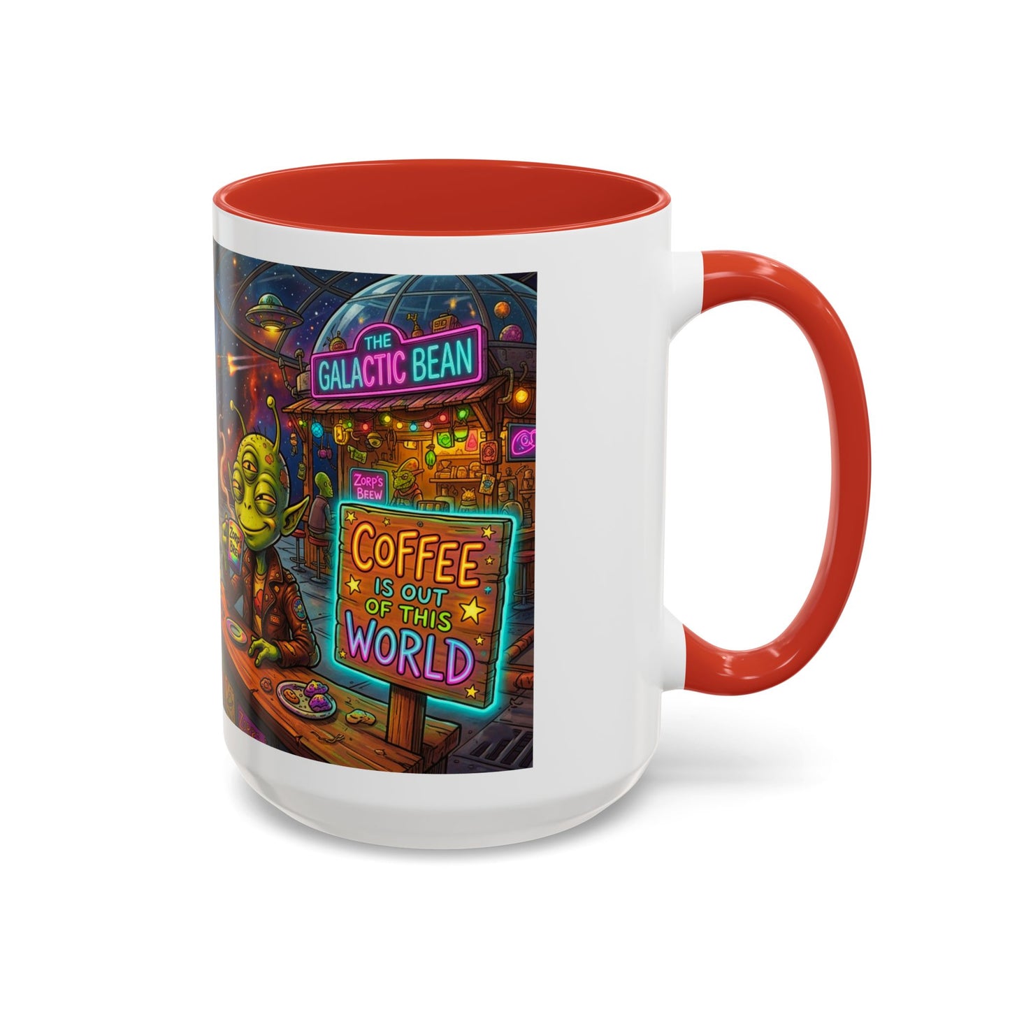Coffee Is Out of This World Funny Accent Coffee Mug — Unique Gift for Coffee Lovers