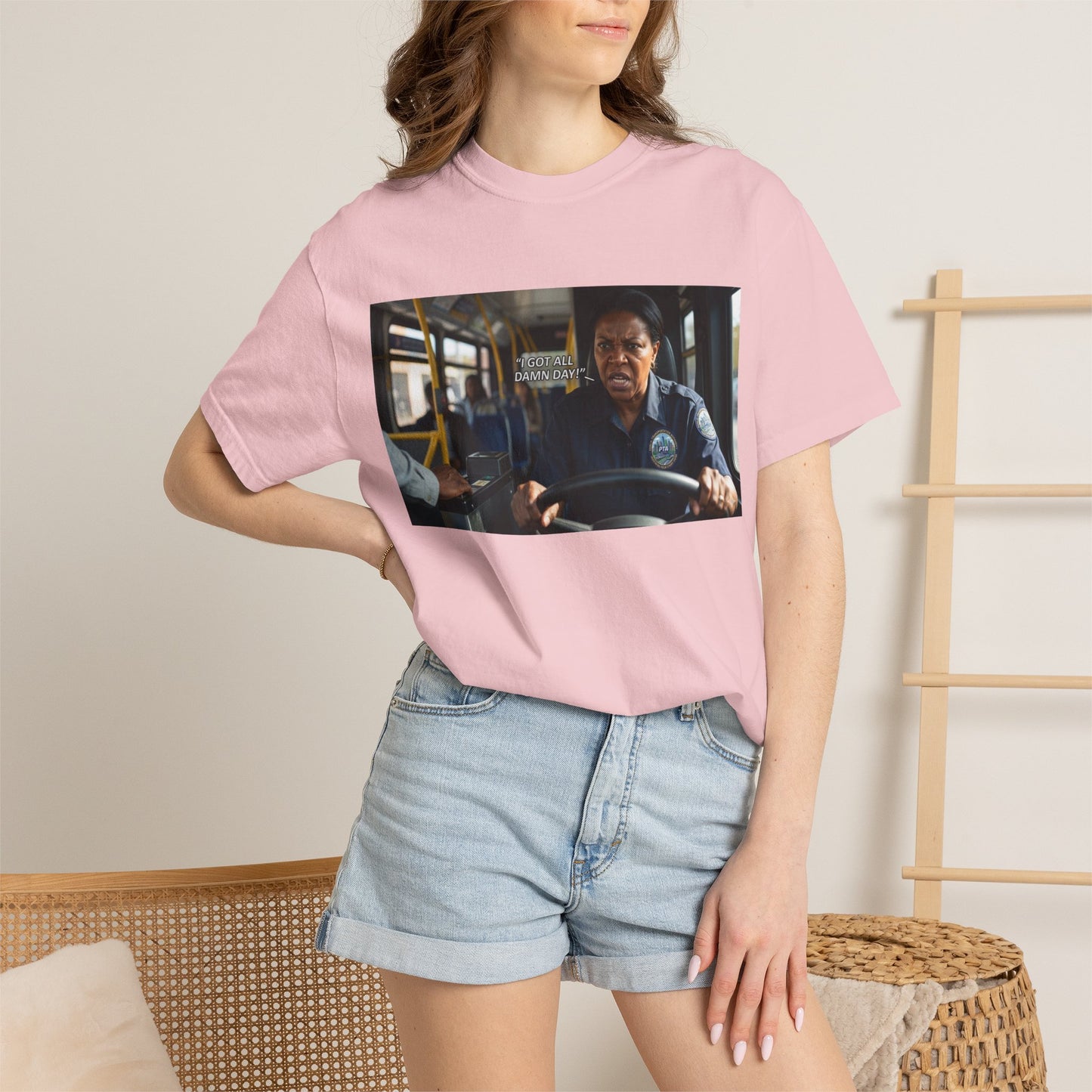 Having a Bad Day Funny Mood Garment-Dyed T-Shirt — Relatable Gift Idea