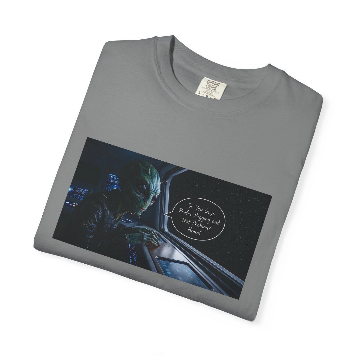 Alien Probing Unisex Garment-Dyed T-shirt