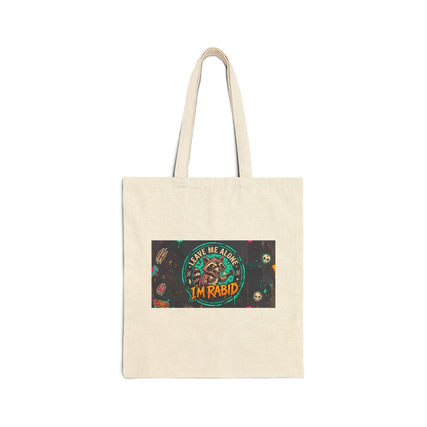 I'm Rabid Dual Graphic Cotton Canvas Tote Bag