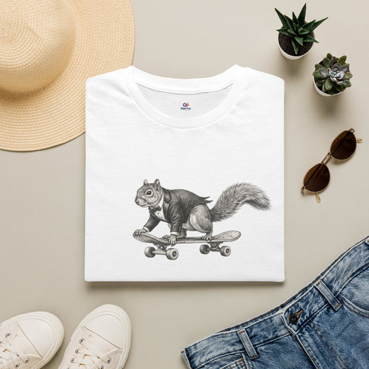 Fancy Skater Boy Graphic Softstyle Tee — Unique Gift for Him or Her