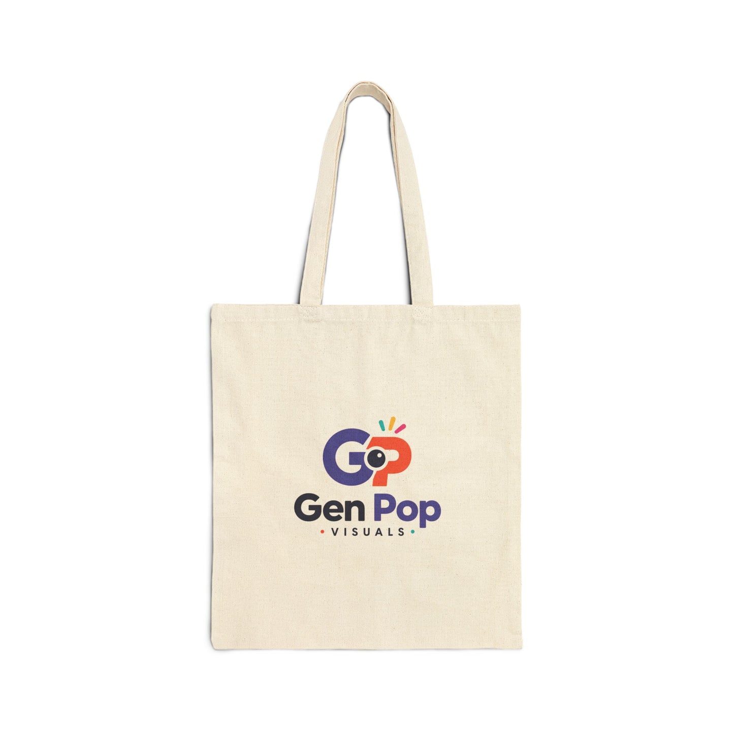 Dual Graphic Cotton Canvas Tote Bag