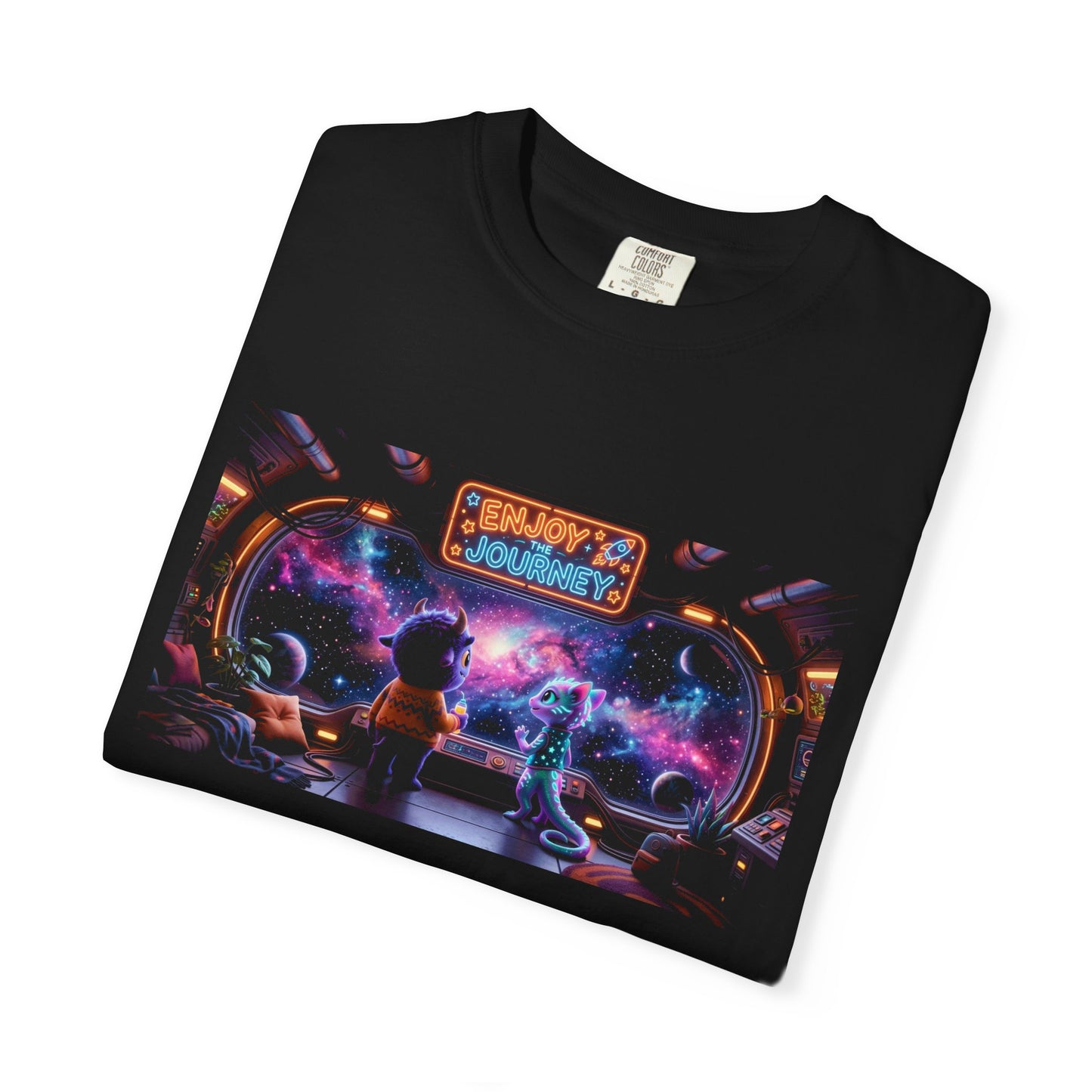 Enjoy the Journey Motivational Garment-Dyed Tee — Unique Unisex Gift