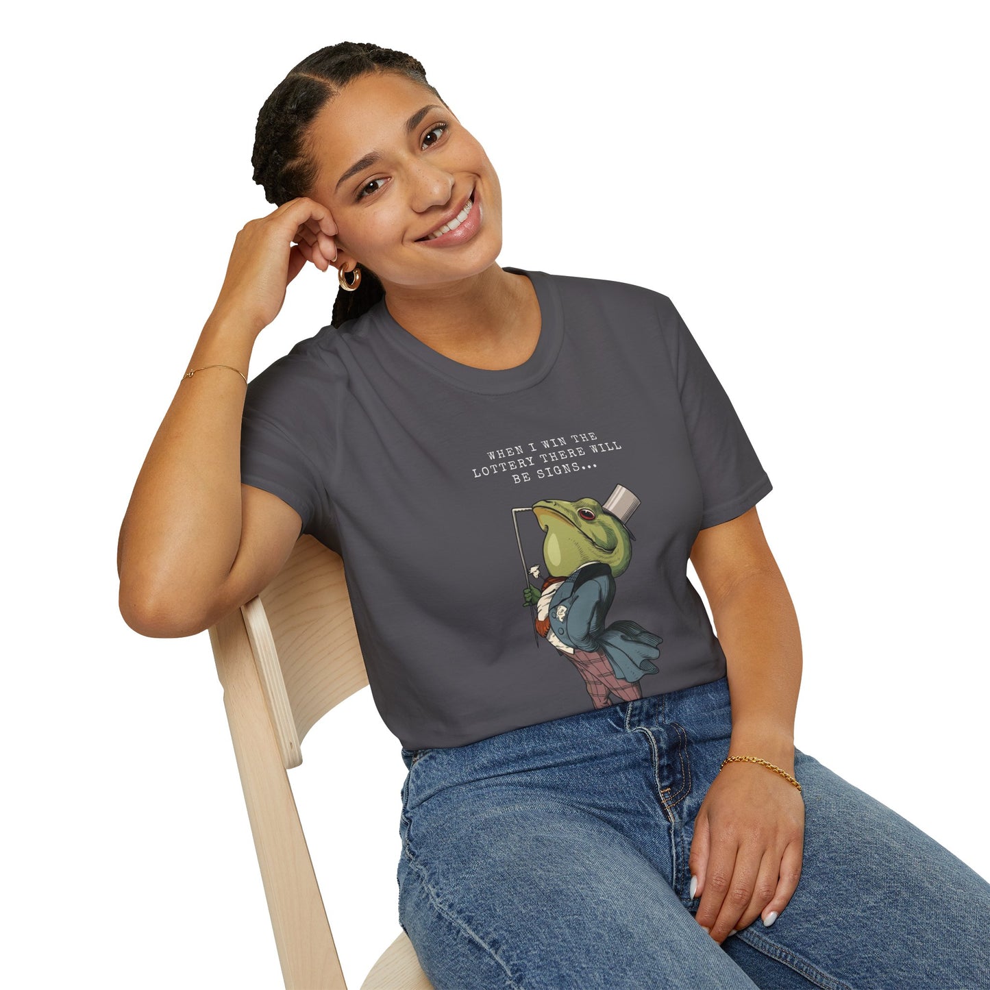 When I win the lottery Unisex Softstyle T-Shirt