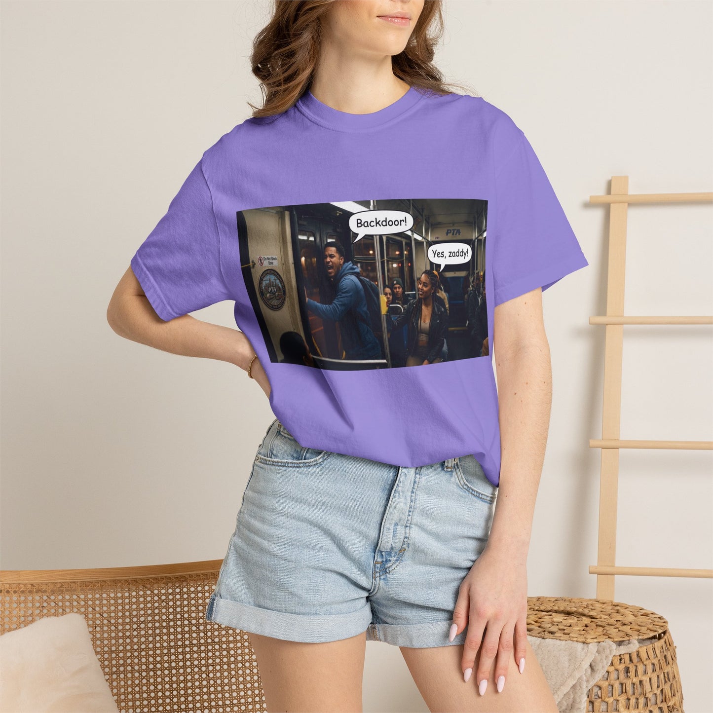 Backdoor Unisex Garment-Dyed T-shirt