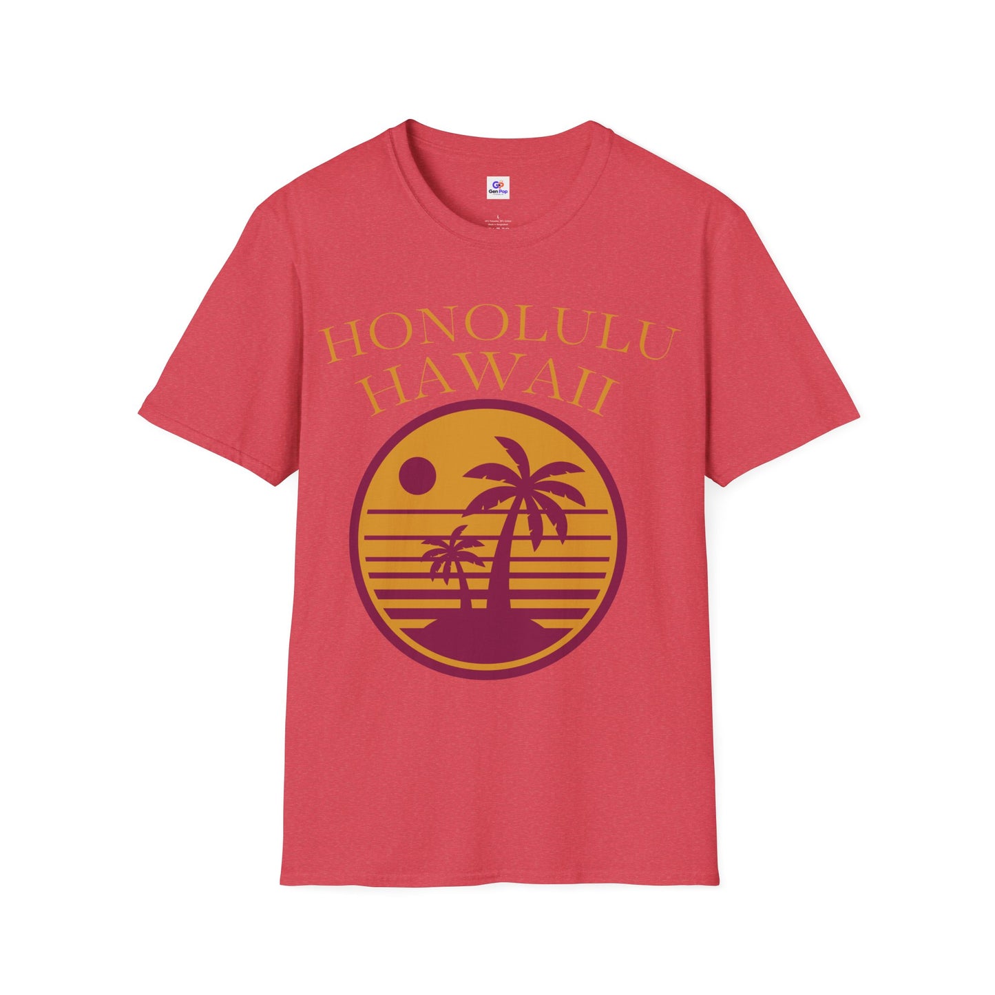 Hawaii Graphic Softstyle Tee — Unique Vacation Gift
