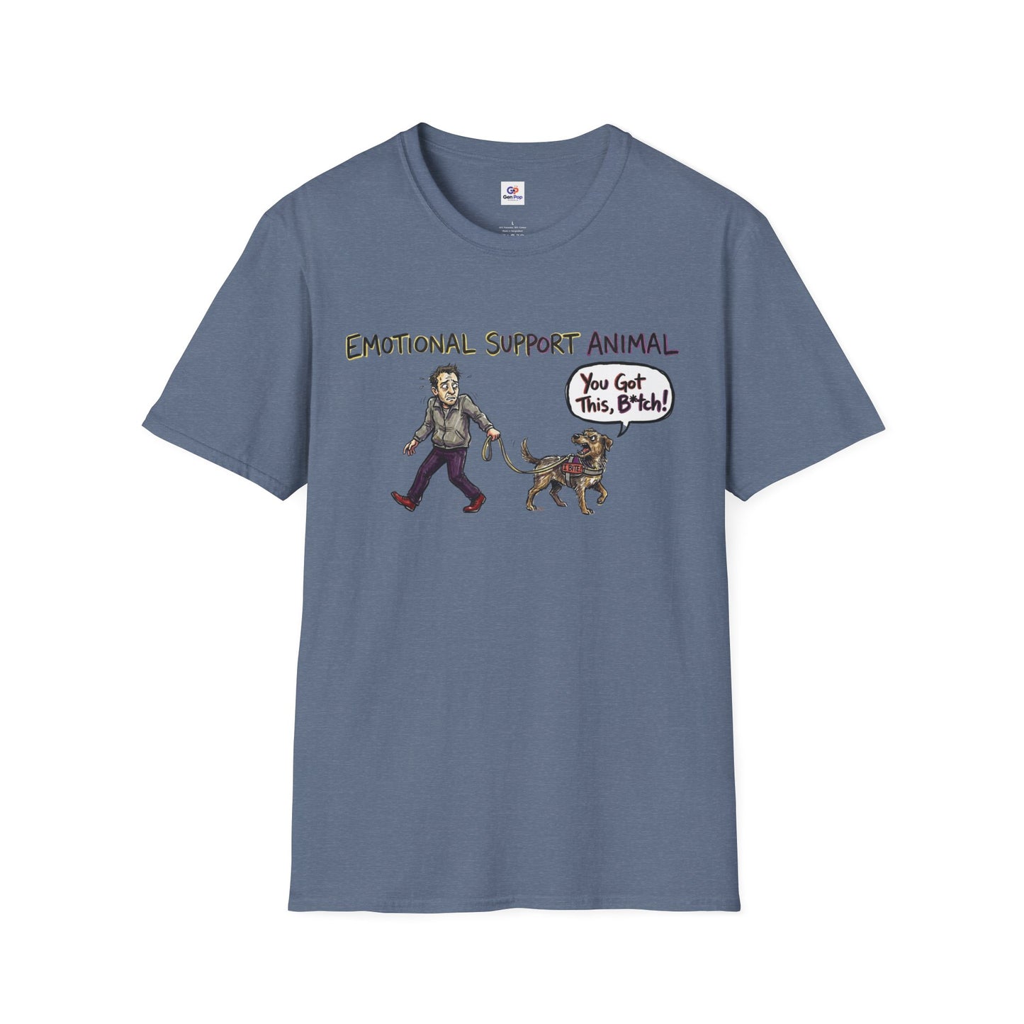 Emotional support animal Unisex Softstyle T-Shirt