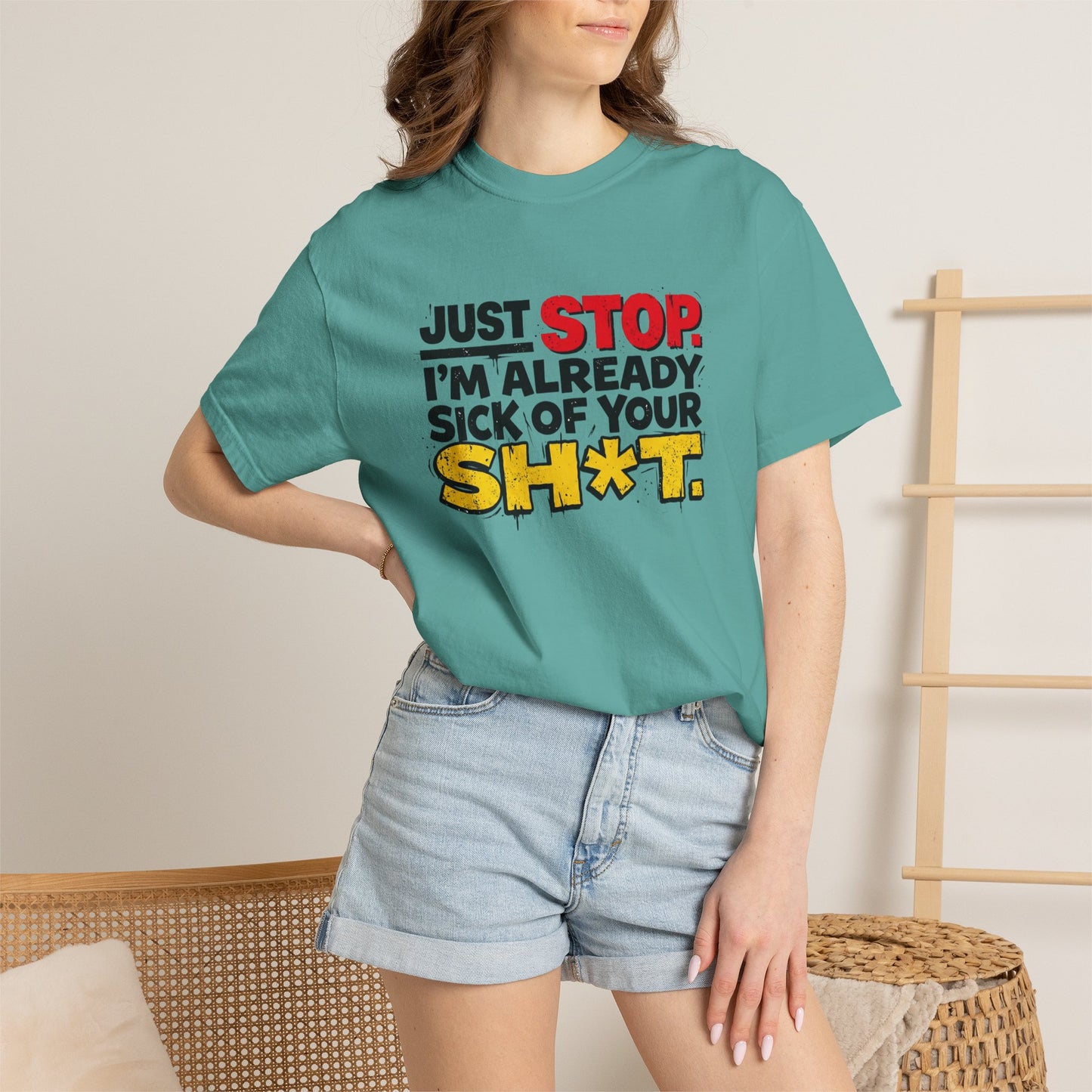 Just Stop Unisex Garment-Dyed T-shirt