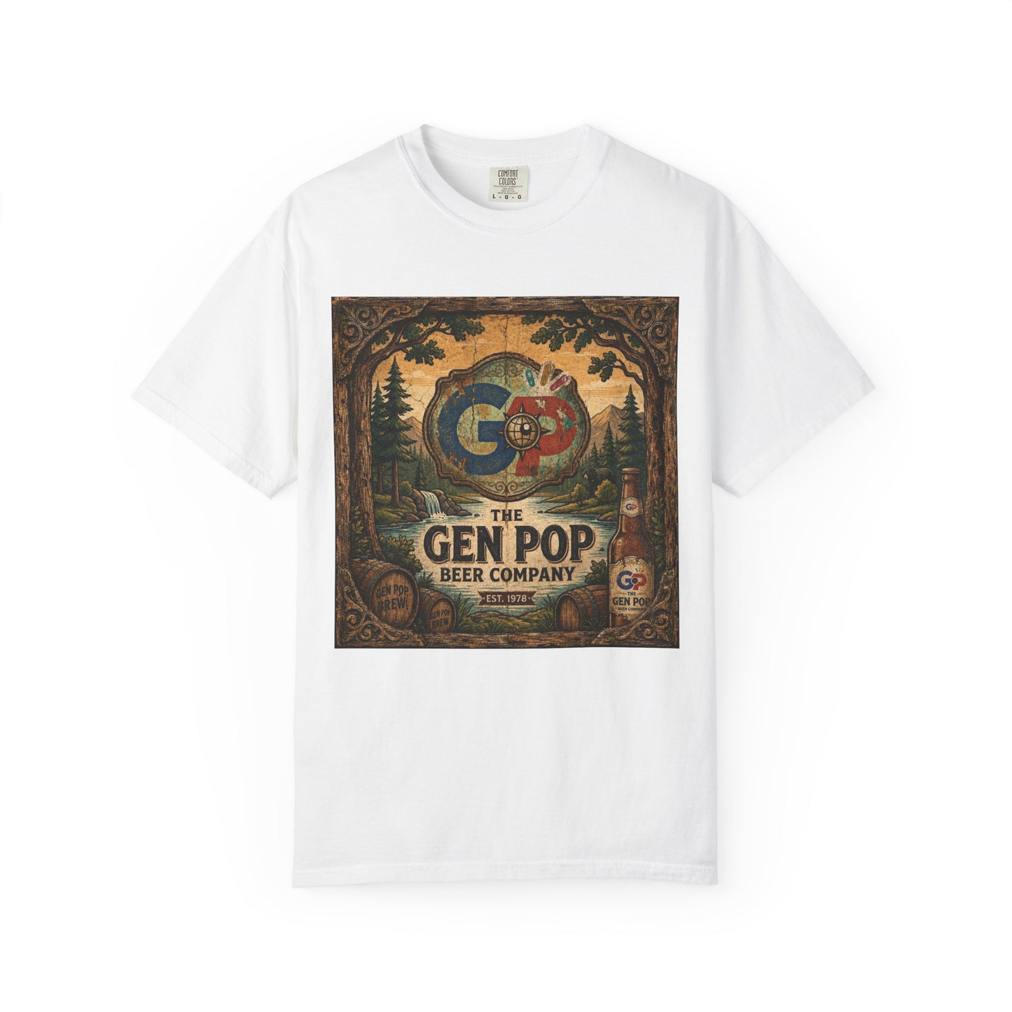 Gen Pop Beer Company Unisex Garment-Dyed T-shirt
