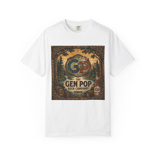 Gen Pop Beer Company Unisex Garment-Dyed T-shirt