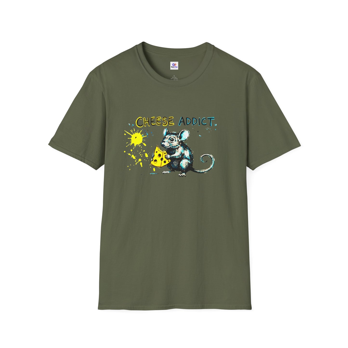 Cheese Addict Funny Softstyle Tee — Unique Gift for Food Lovers and the Hustlers