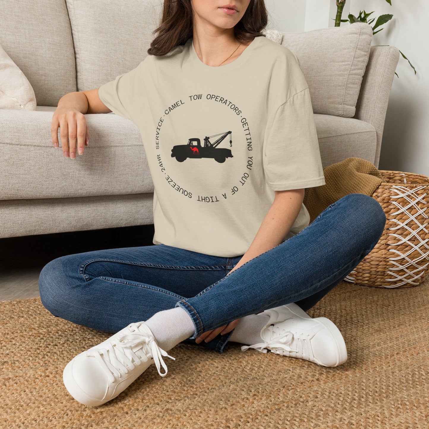 Camel Tow Operators Funny Adult Humor Softstyle Tee — Gag Gift for Him or Her