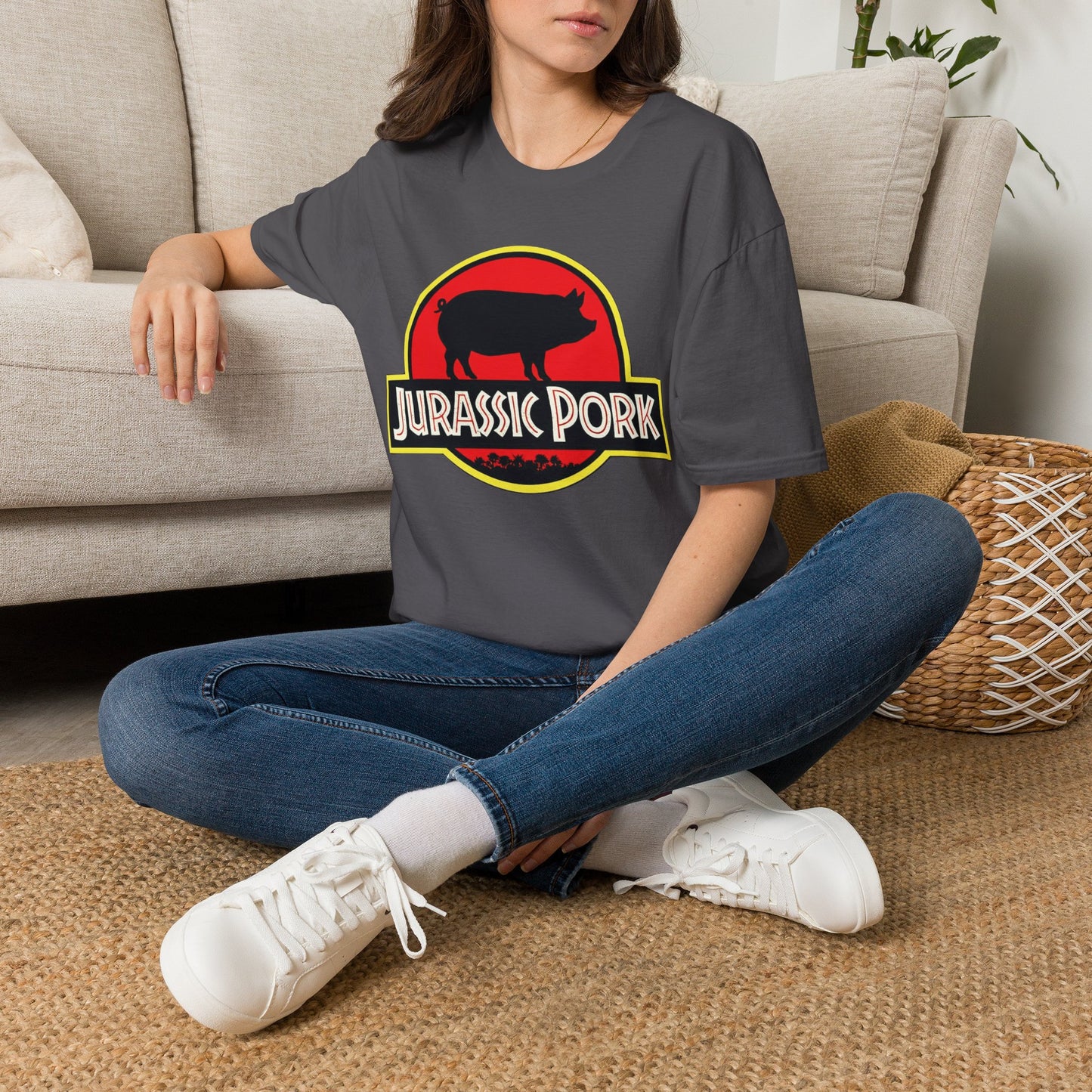 Jurrasic Pork Unisex Softstyle T-Shirt