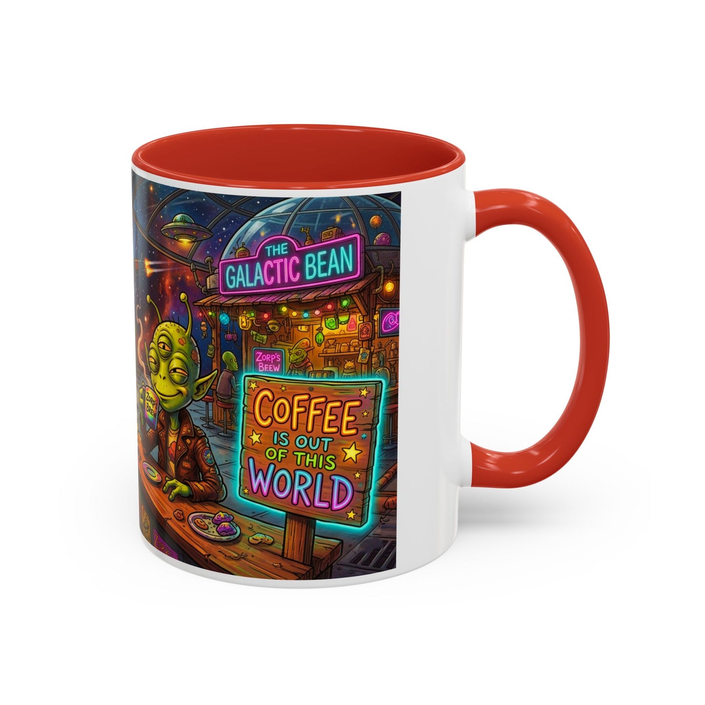 Coffee Is Out of This World Funny Accent Coffee Mug — Unique Gift for Coffee Lovers