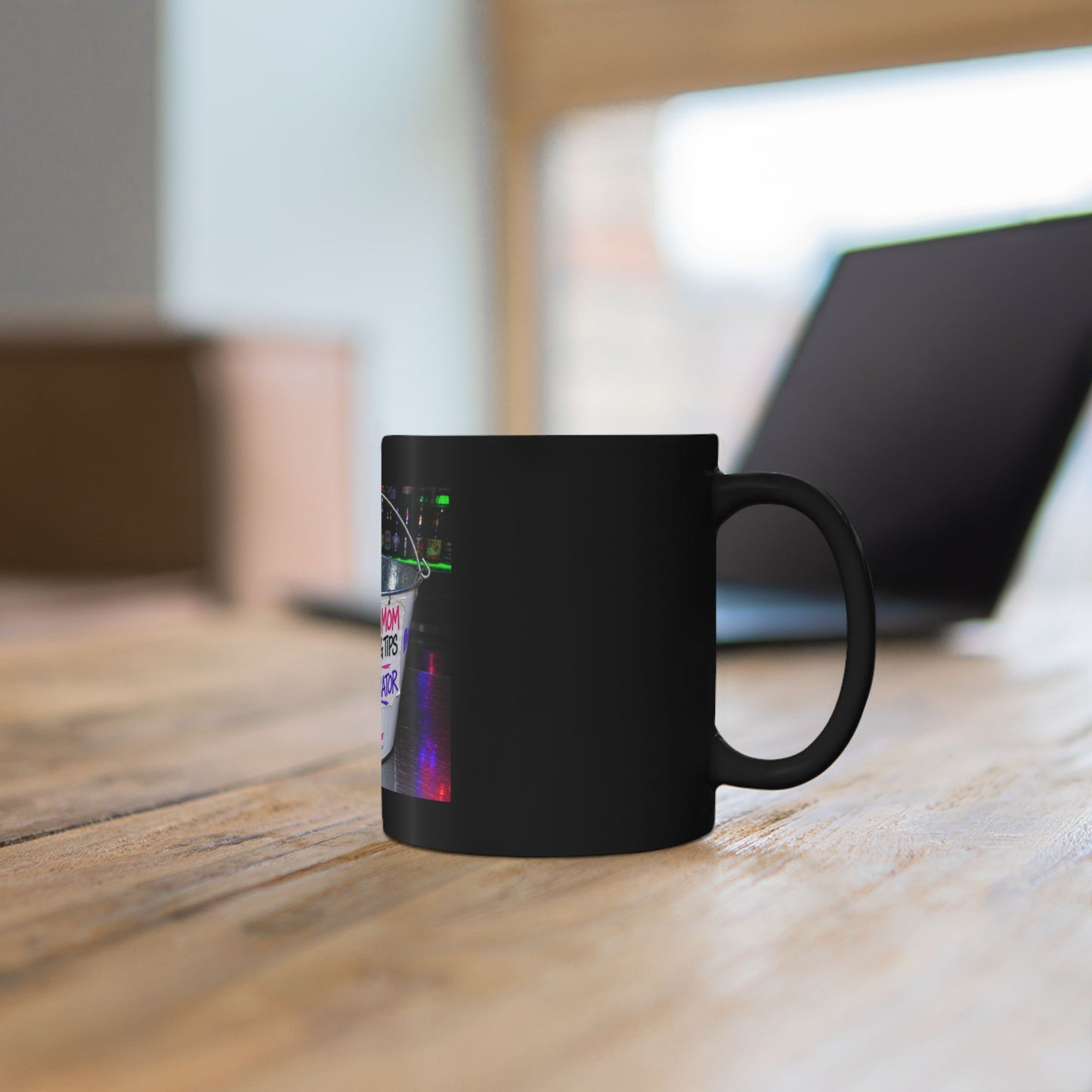 Divorced mom collecting tips for a new  Black Mug (11oz, 15oz)