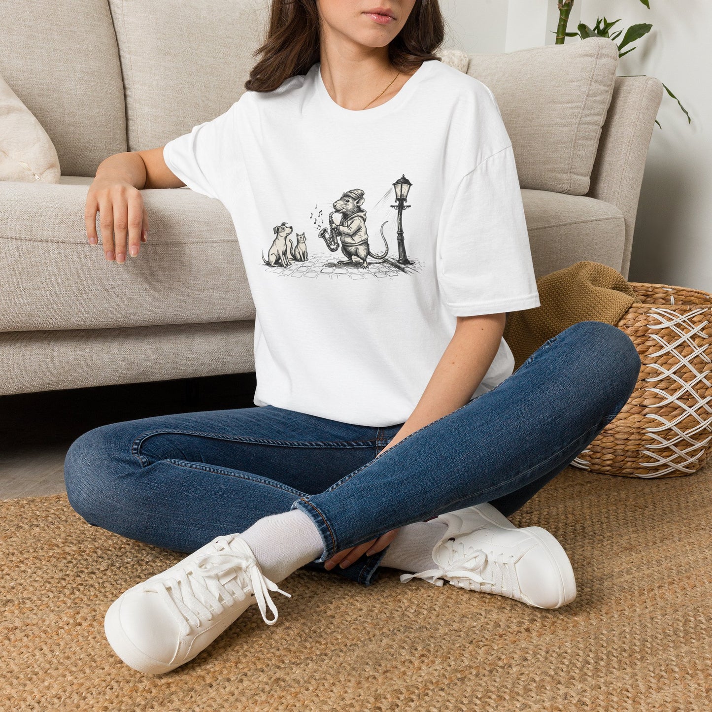 Musical Rat Funny Graphic Softstyle Tee — Unique City Inspired Gift