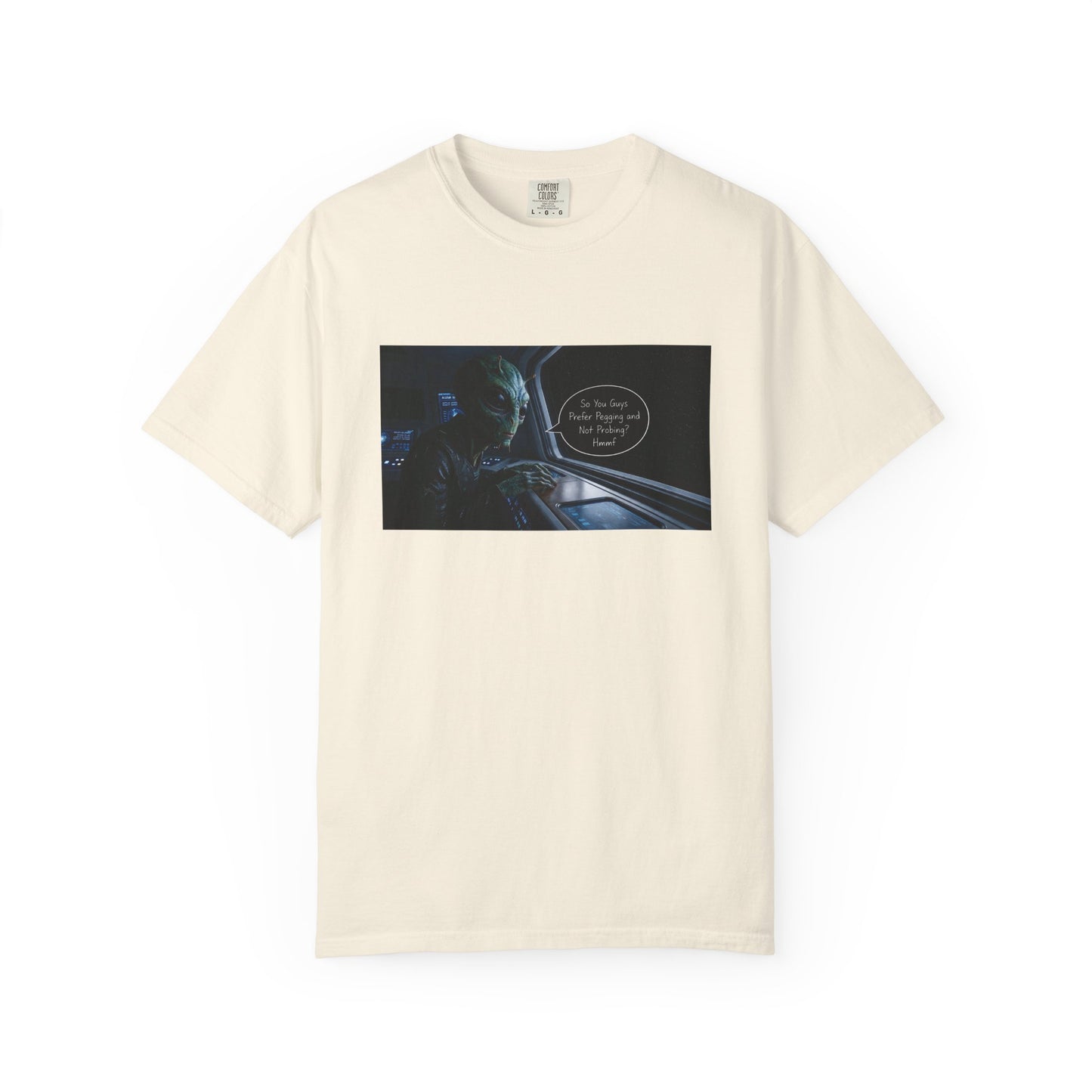 Alien Probing Unisex Garment-Dyed T-shirt