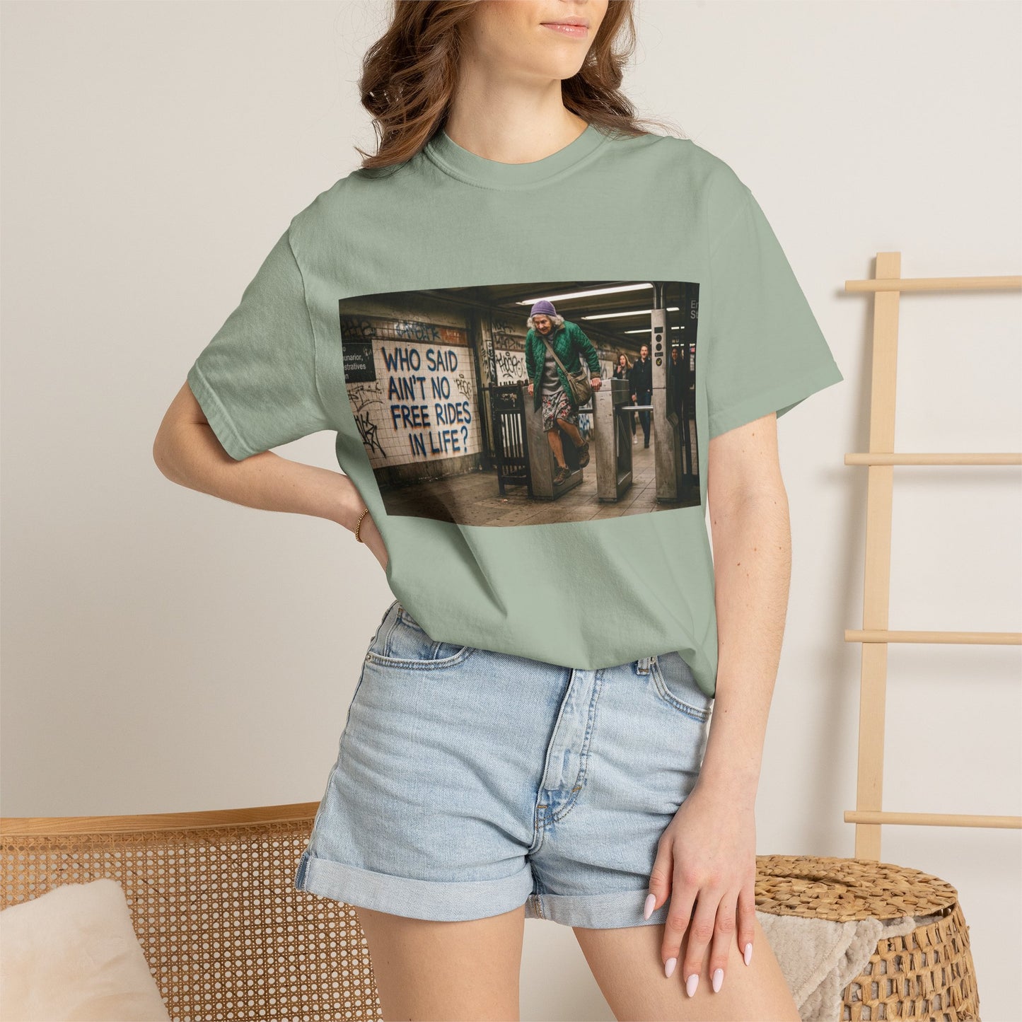 No Free Rides? Unisex Garment-Dyed T-shirt