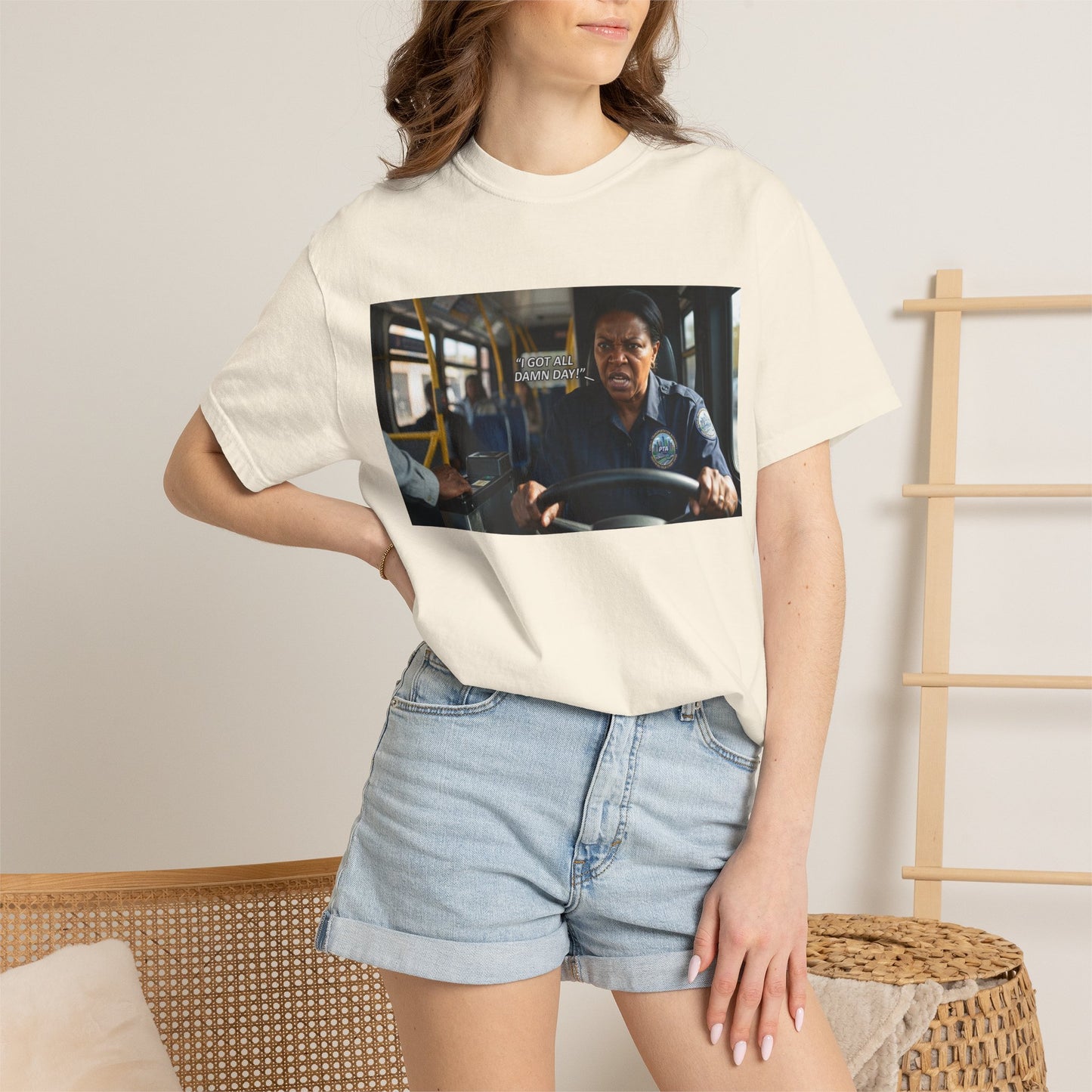 Having a Bad Day Funny Mood Garment-Dyed T-Shirt — Relatable Gift Idea