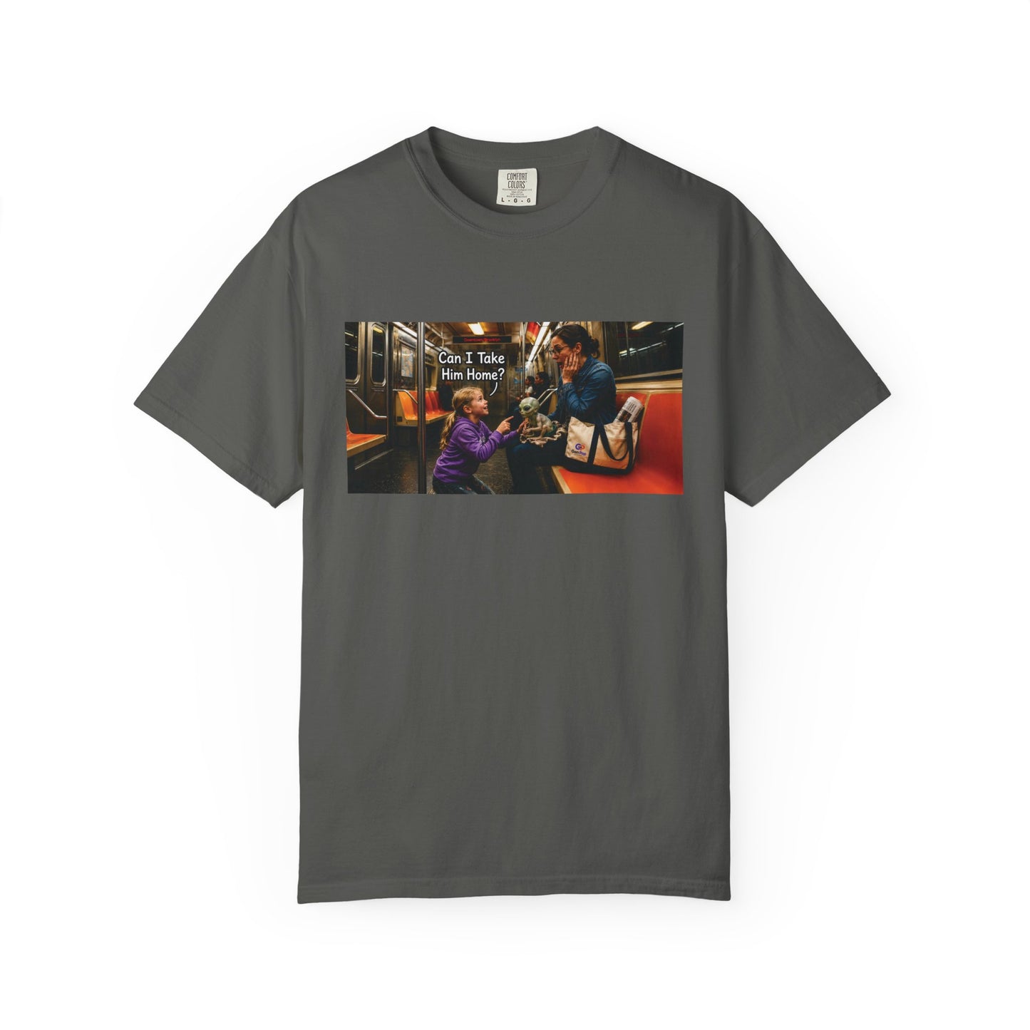 Can I Take Him Home? Funny Garment-Dyed T-Shirt — Cute Gift for Him or Her