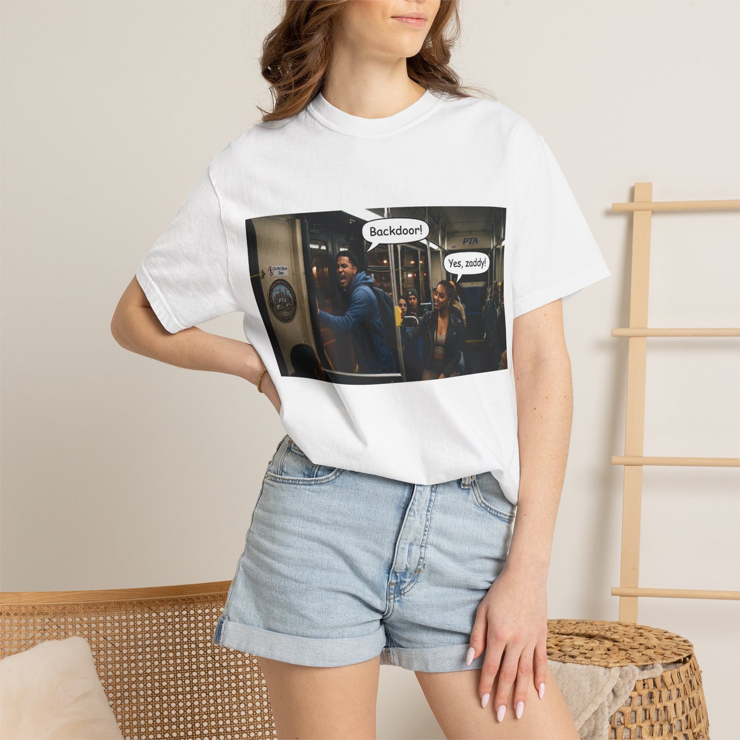 Backdoor Unisex Garment-Dyed T-shirt