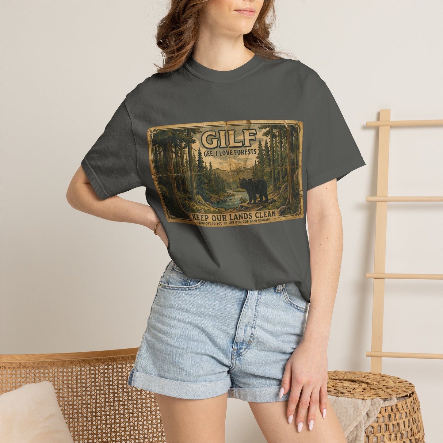 GILF Bear Unisex Garment-Dyed T-shirt