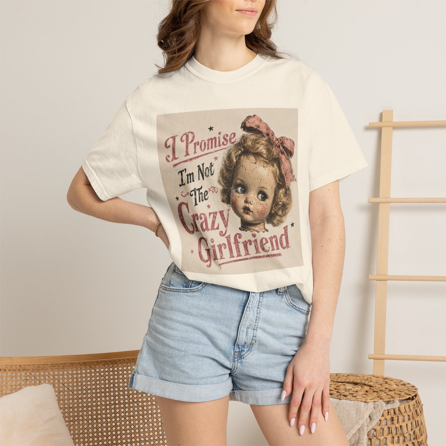 Crazy Girlfriend Unisex Garment-Dyed T-shirt