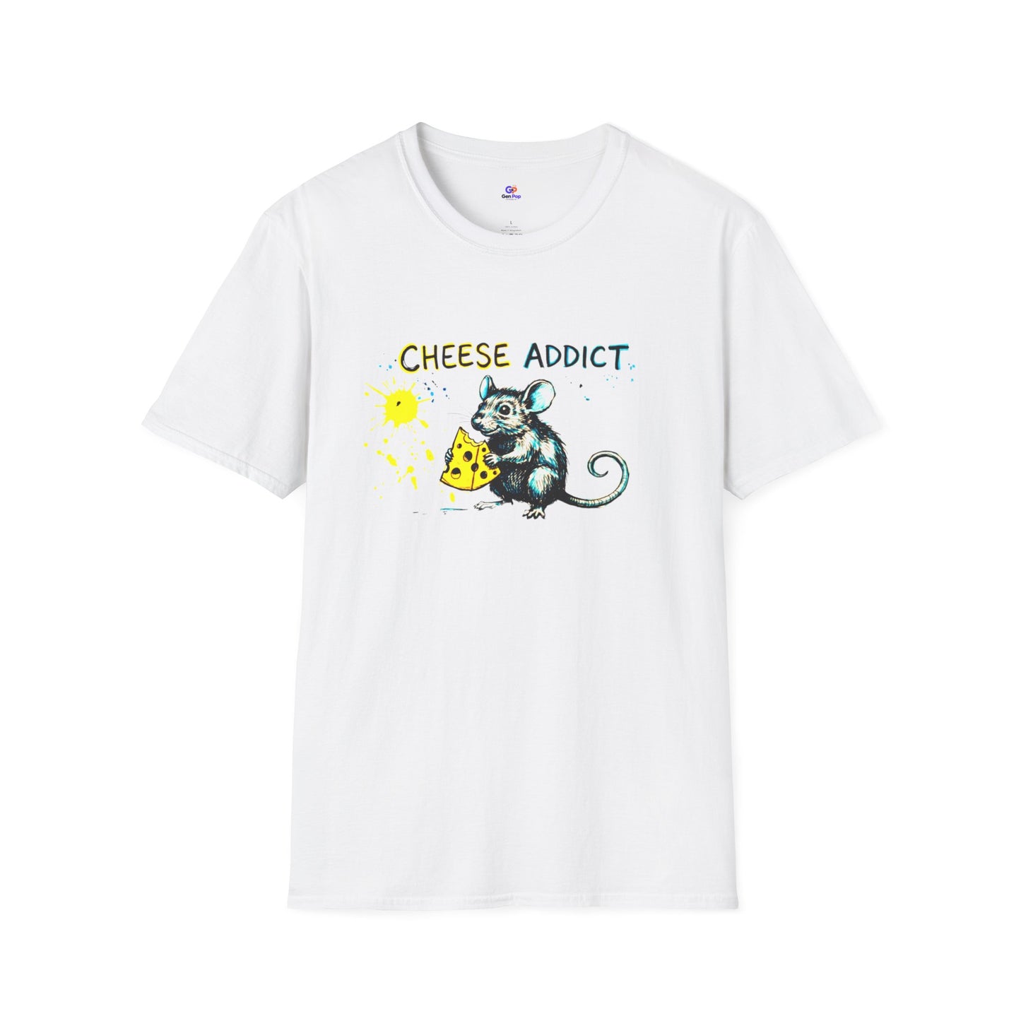 Cheese Addict Funny Softstyle Tee — Unique Gift for Food Lovers and the Hustlers