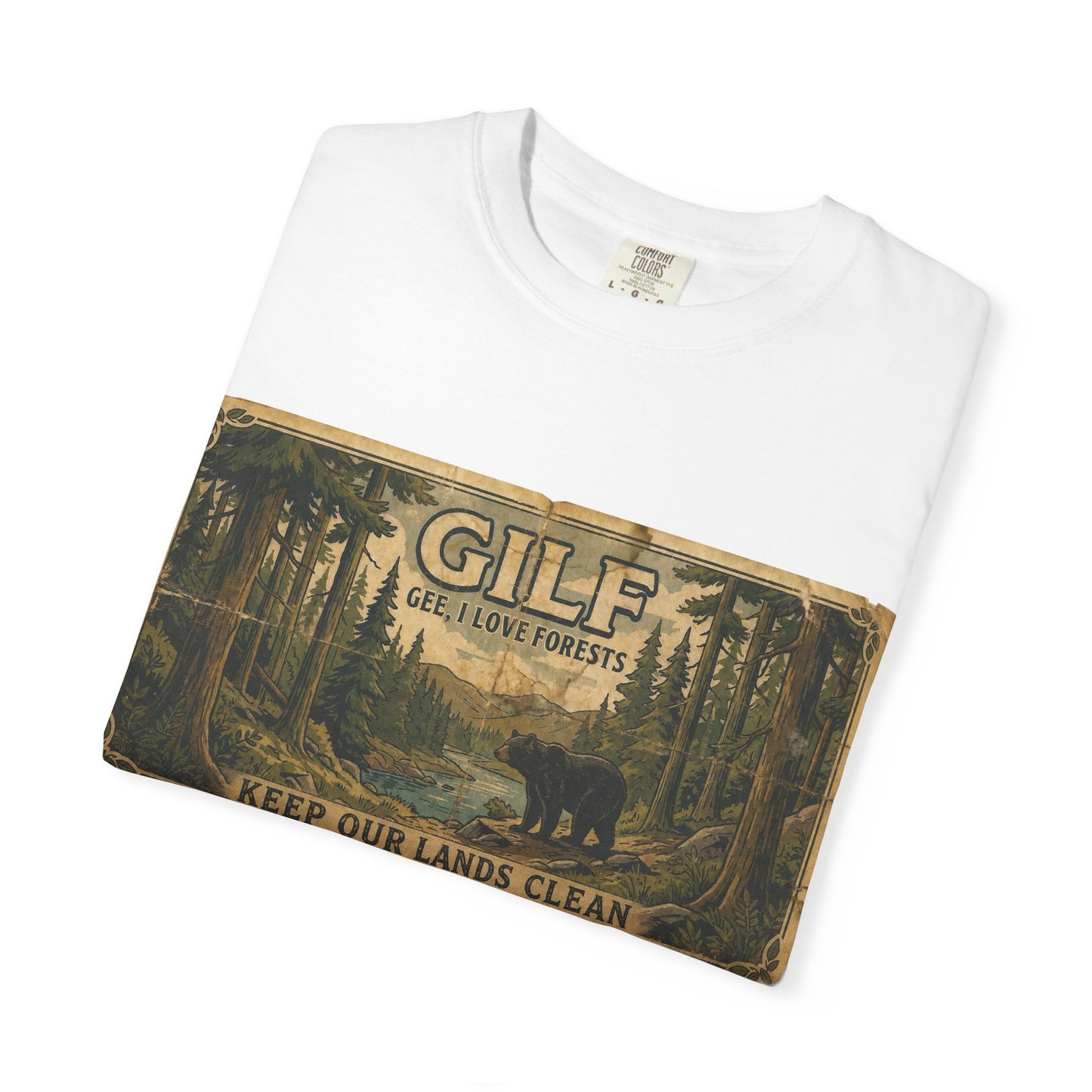 GILF Bear Unisex Garment-Dyed T-shirt