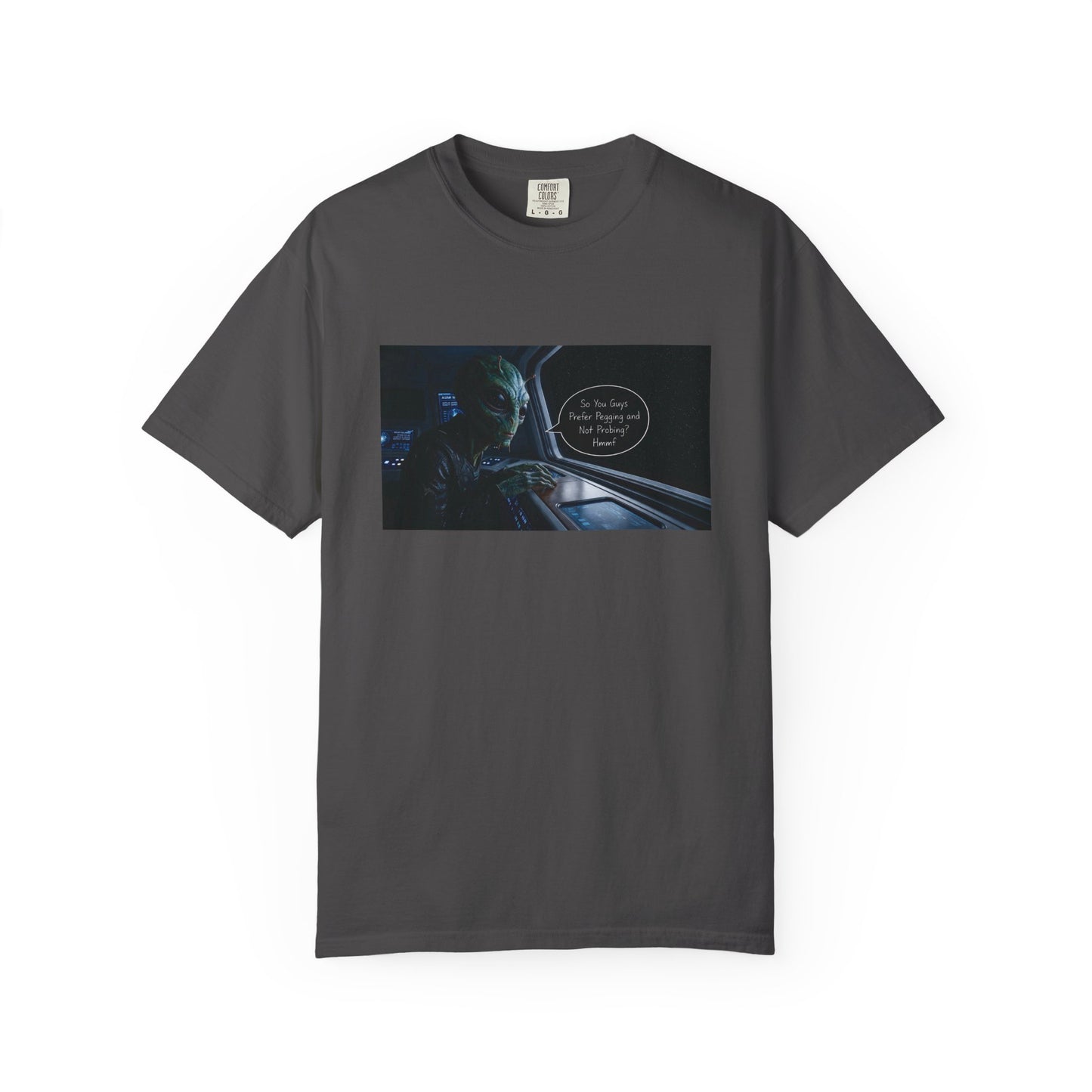 Alien Probing Unisex Garment-Dyed T-shirt