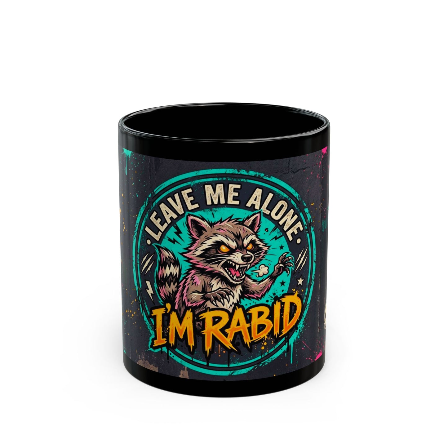 Leave Me Alone Funny Black Coffee Mug — Unique Gift for Introverts