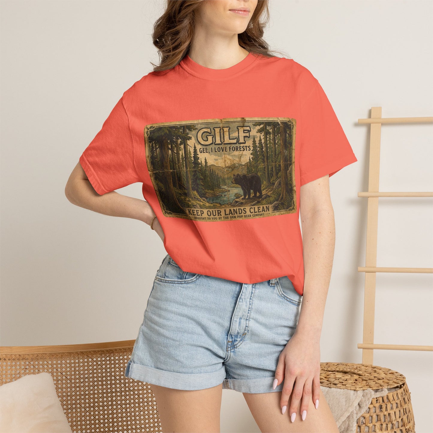 GILF Bear Unisex Garment-Dyed T-shirt