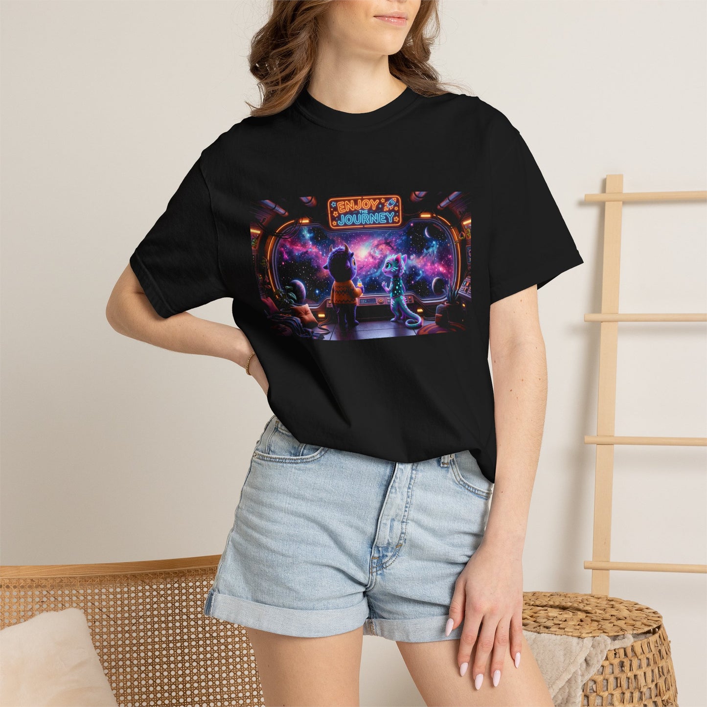 Enjoy the Journey Motivational Garment-Dyed Tee — Unique Unisex Gift