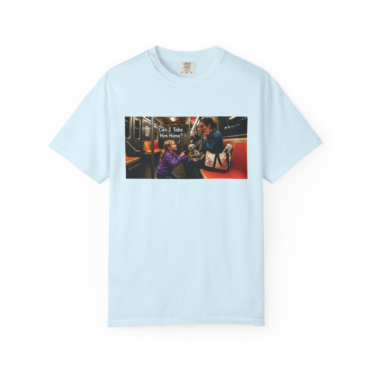 Can I Take Him Home? Funny Garment-Dyed T-Shirt — Cute Gift for Him or Her