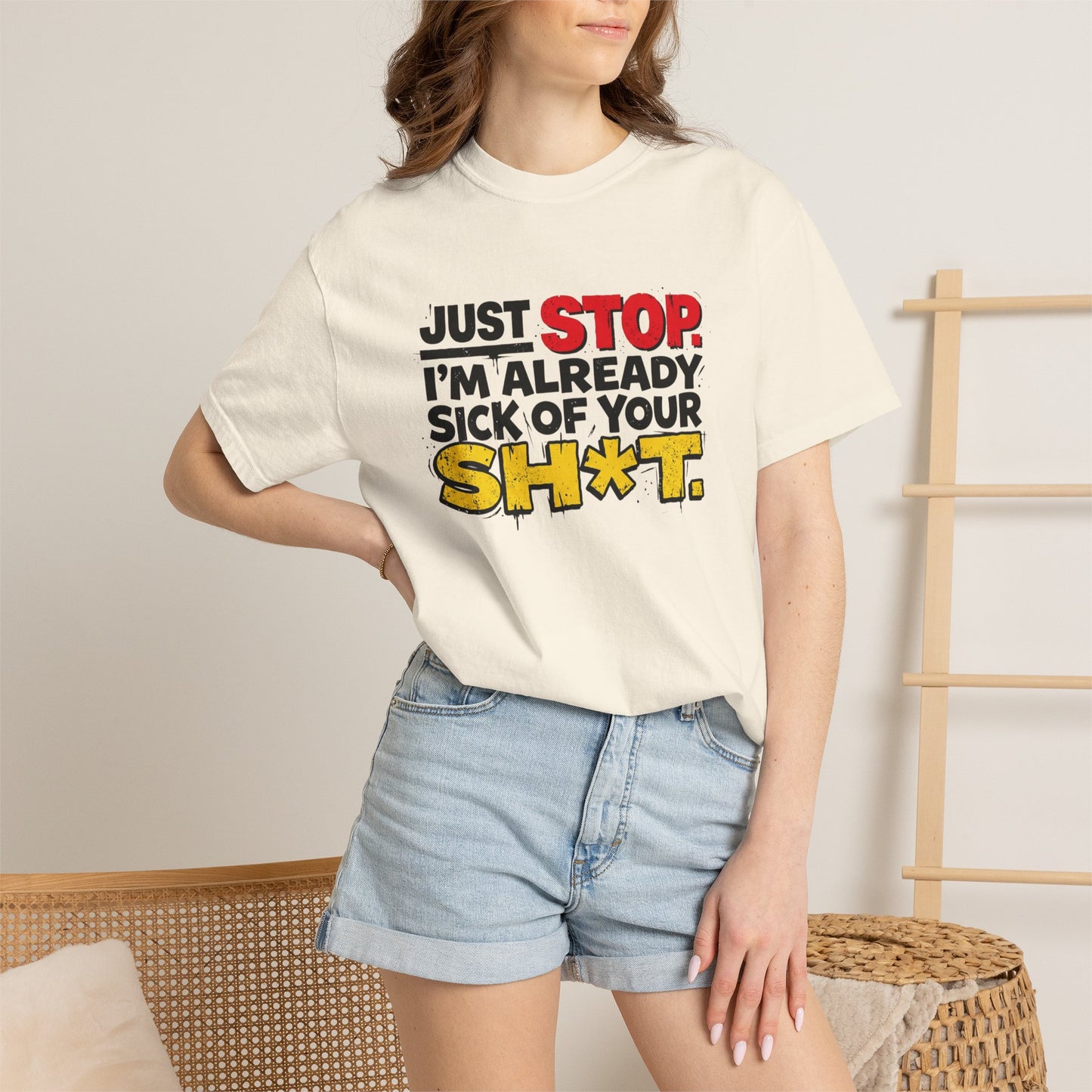 Just Stop Unisex Garment-Dyed T-shirt
