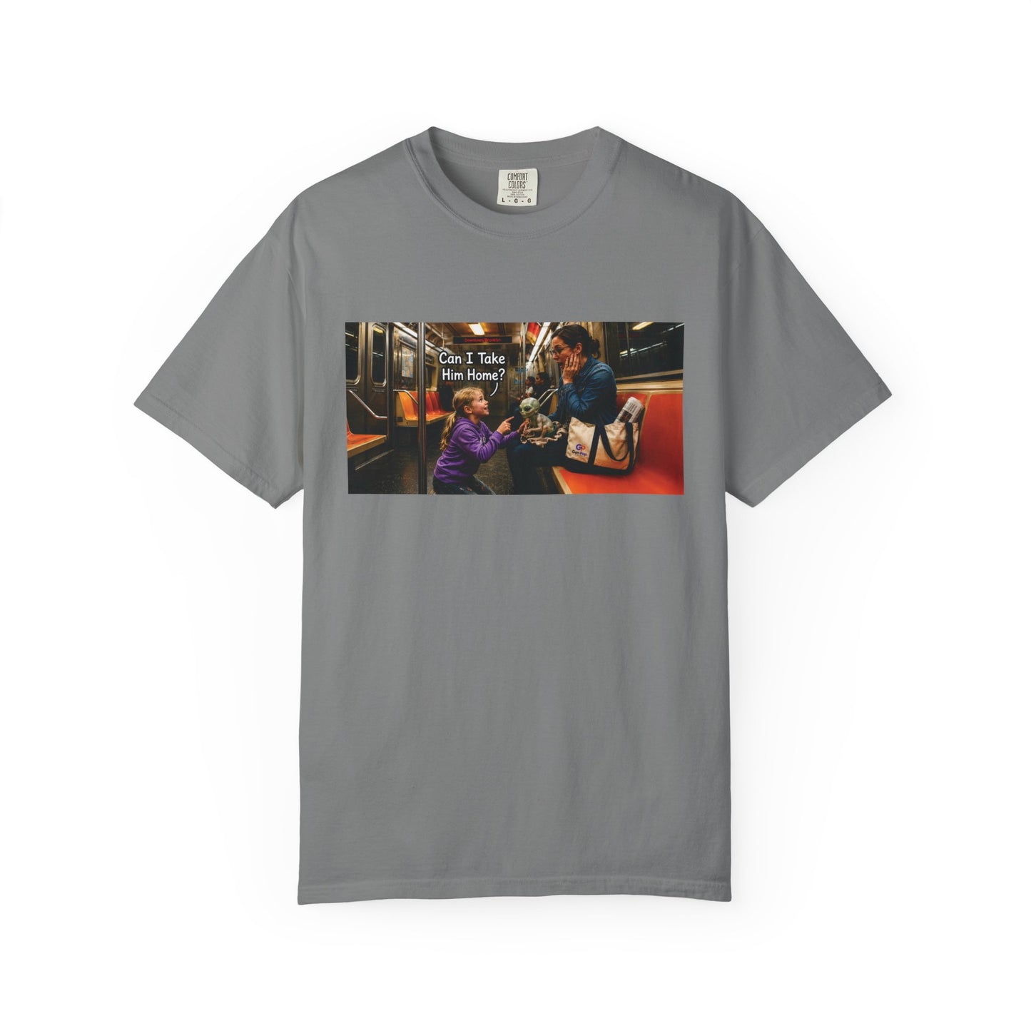 Can I Take Him Home? Funny Garment-Dyed T-Shirt — Cute Gift for Him or Her