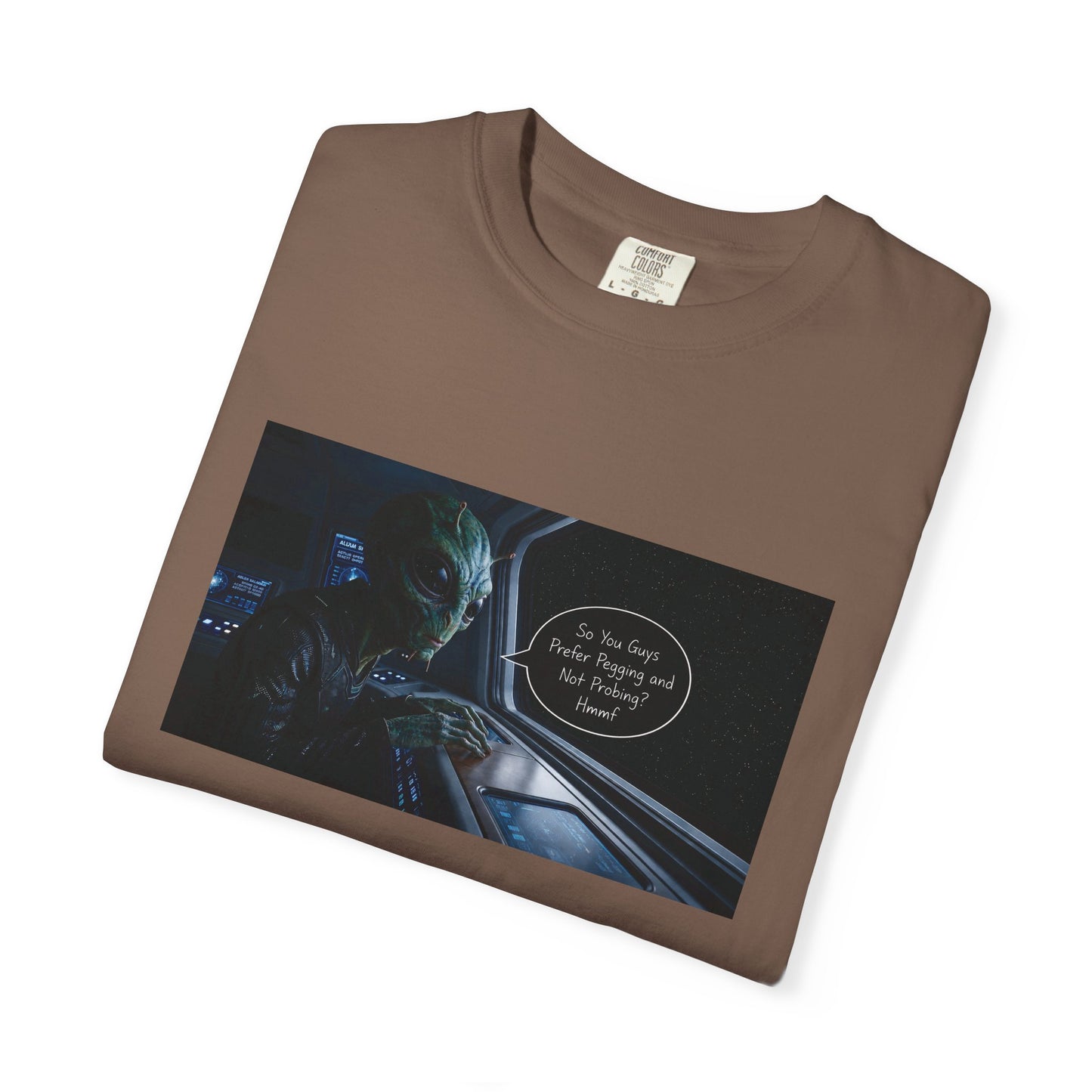 Alien Probing Unisex Garment-Dyed T-shirt