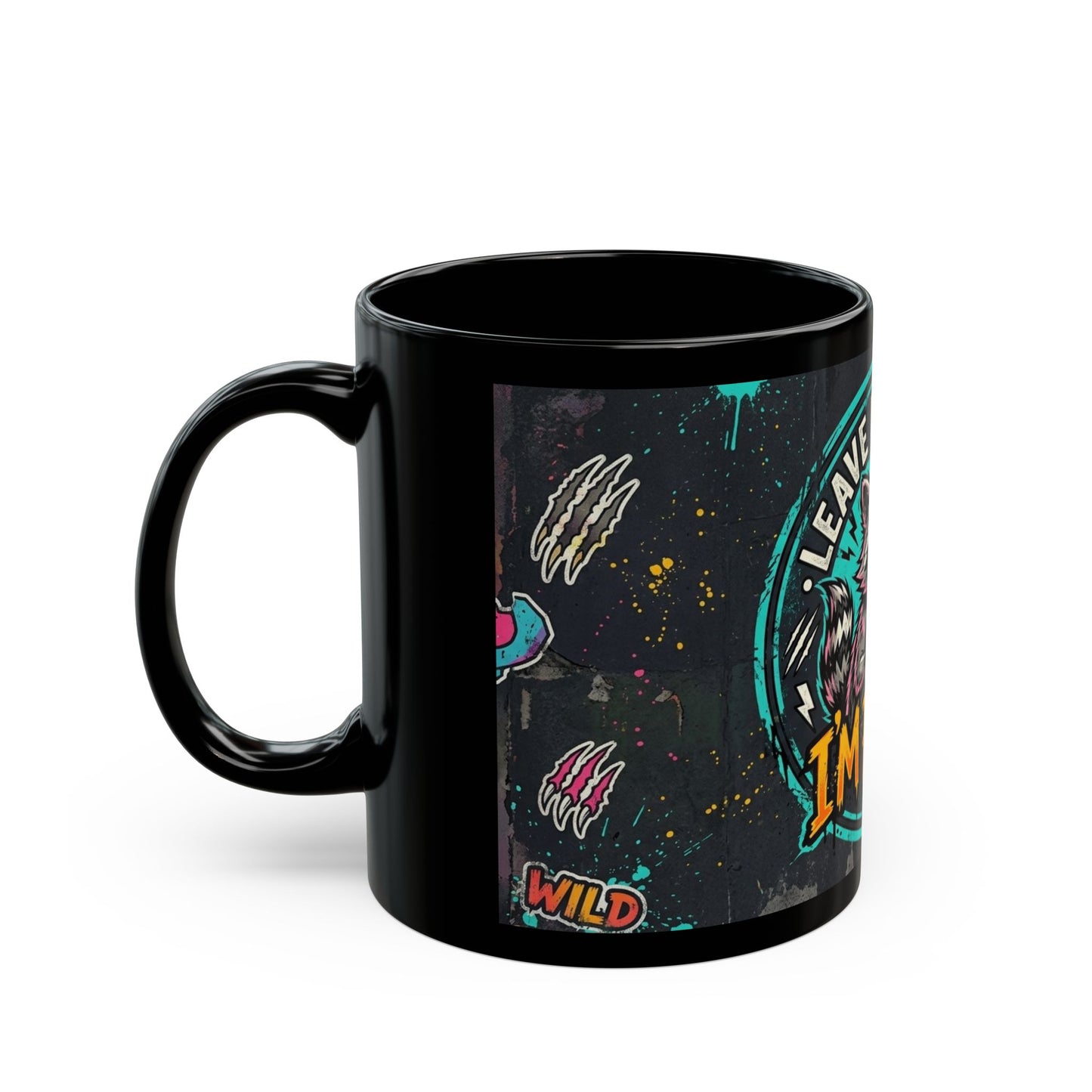 Leave Me Alone Black Mug (11oz, 15oz)