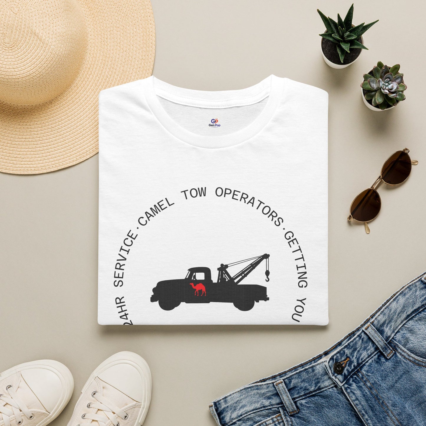Camel Tow Operators Funny Adult Humor Softstyle Tee — Gag Gift for Him or Her